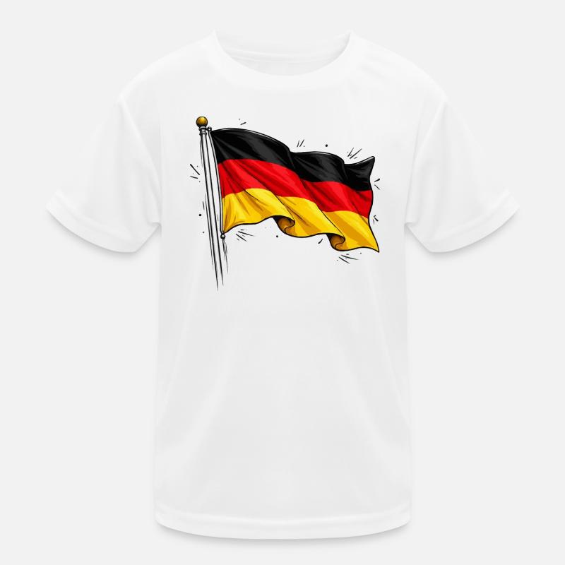 Deutsche Flagge  Kinder Funktions-T-Shirt