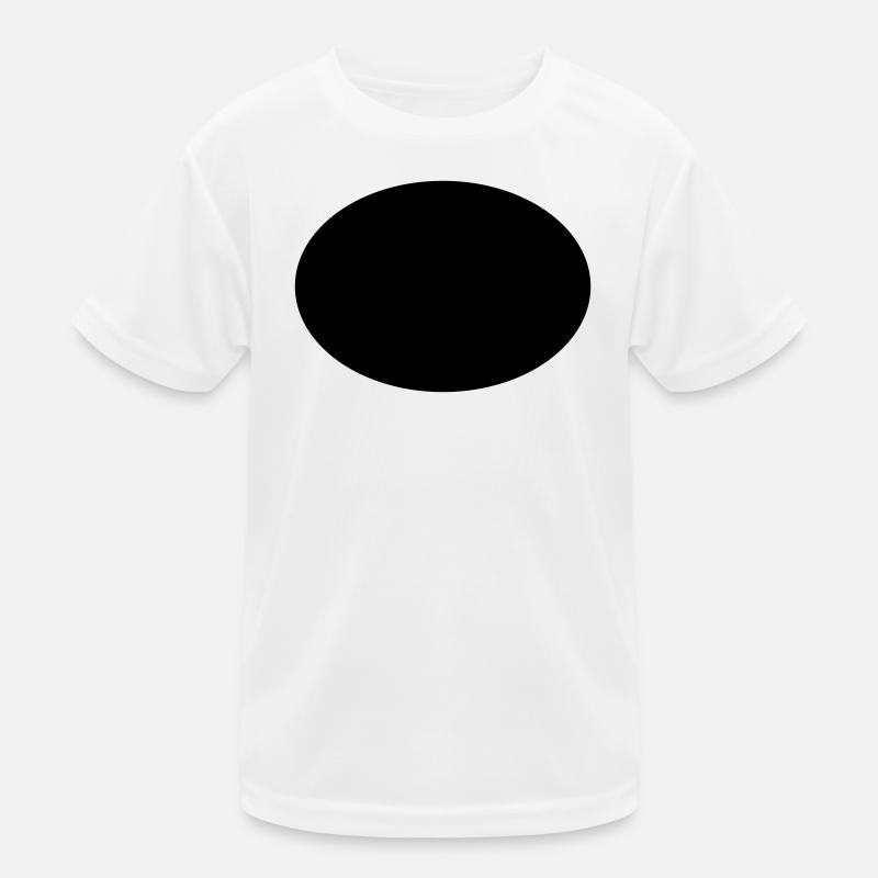 Ellipse oder Oval Kinder Funktions-T-Shirt