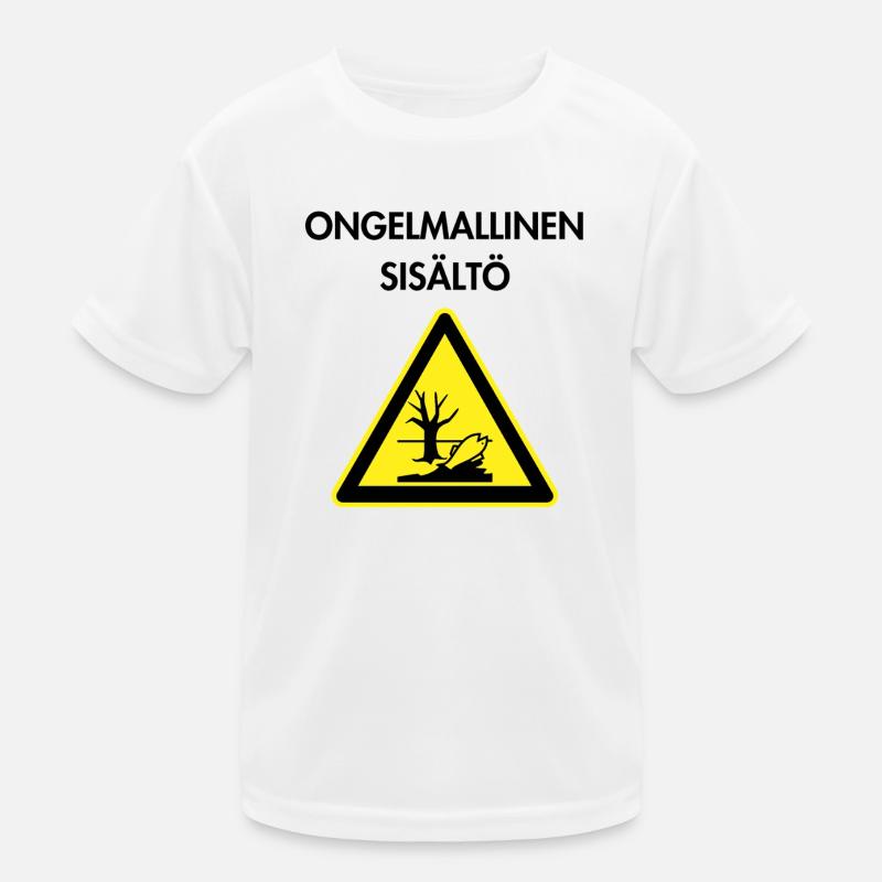 Problematic content - Kids Functional T-Shirt - white