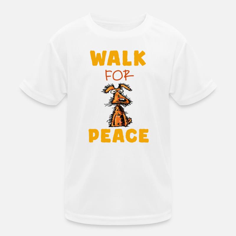 Chien de la Marche pour la Paix T-shirt sport Enfant