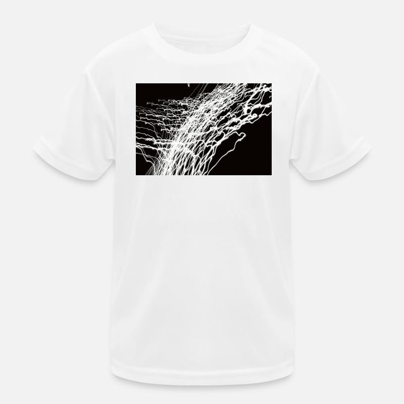 Lichtspiele 1 - Kinder Funktions-T-Shirt - Weiß