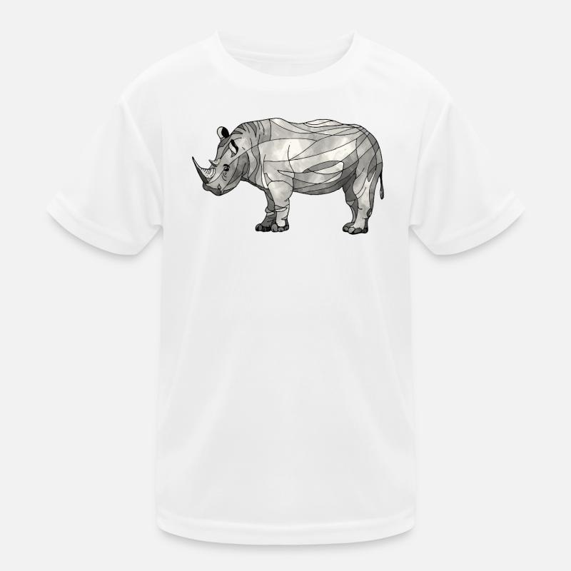 Nashorn Kinder Funktions-T-Shirt