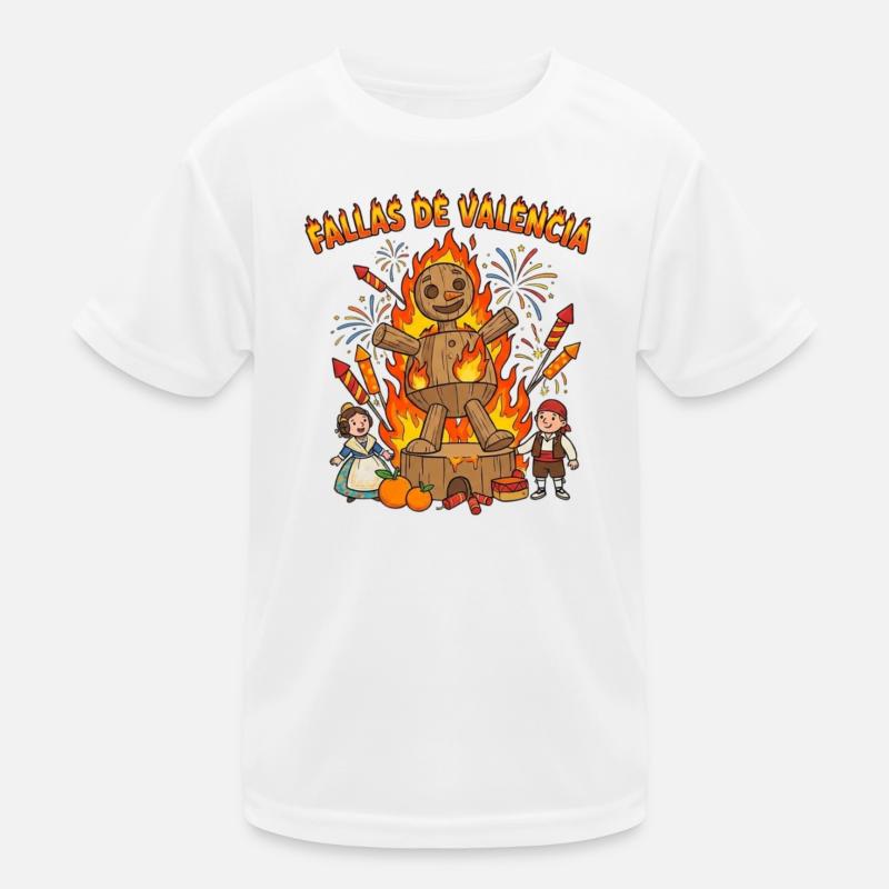 Fallas de Valencia figurine Kids Functional T-Shirt