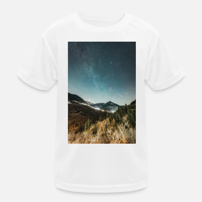Die Milchstraße oberhalb der Agrafa-Berge Kinder Funktions-T-Shirt