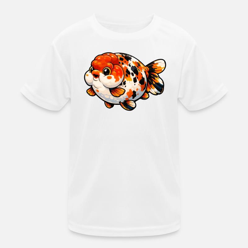 High Quality Calico Ranchu Goldfish Kinder Funktions-T-Shirt
