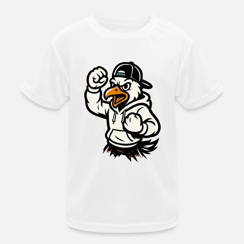 Kampfadler Maskottchen  Kinder Funktions-T-Shirt