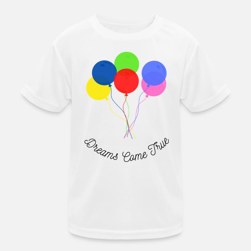 Bunte Luftballons – Träume werden wahr Kinder Funktions-T-Shirt