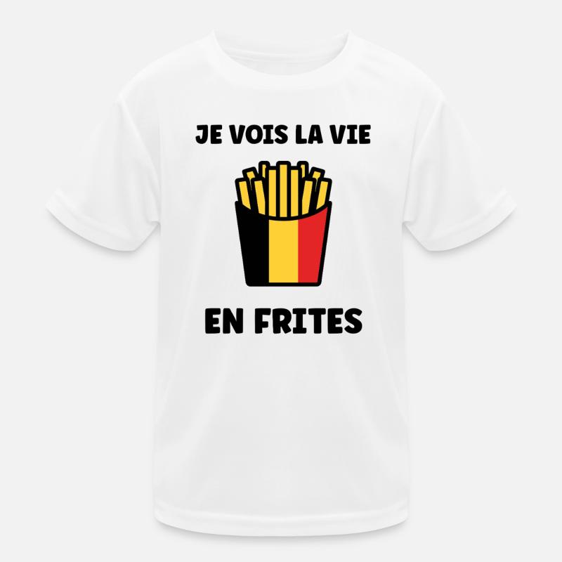 Frites Belges Drapeau Graphic T-shirt sport Enfant