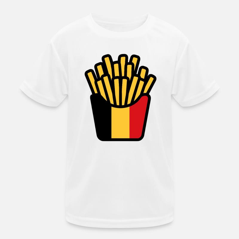 Frites Pop Art Jaune Rouge T-shirt sport Enfant