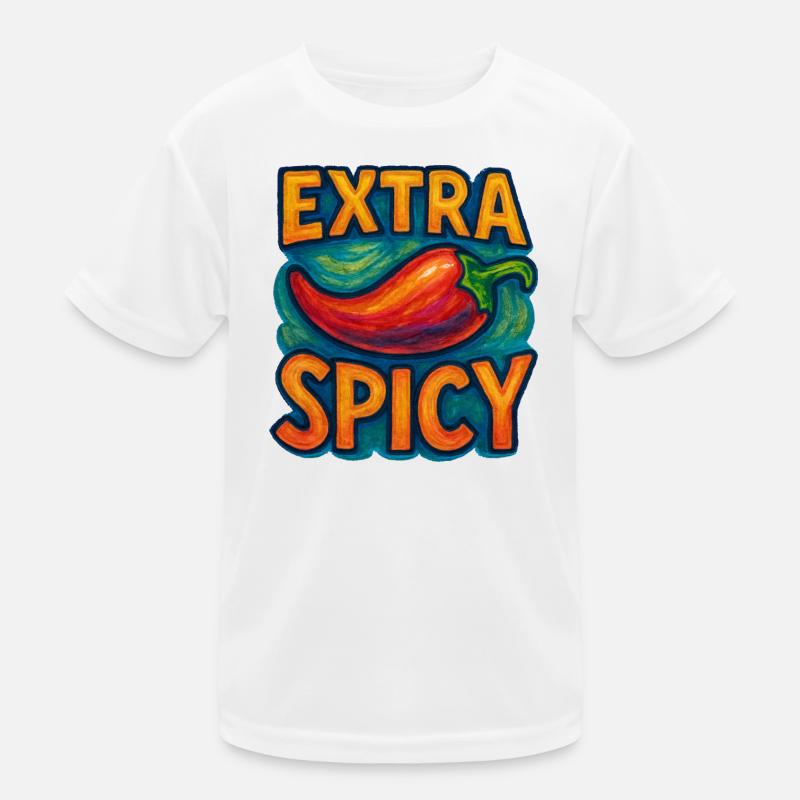 Extra scharfe Chili-Pop-Kunst Kinder Funktions-T-Shirt