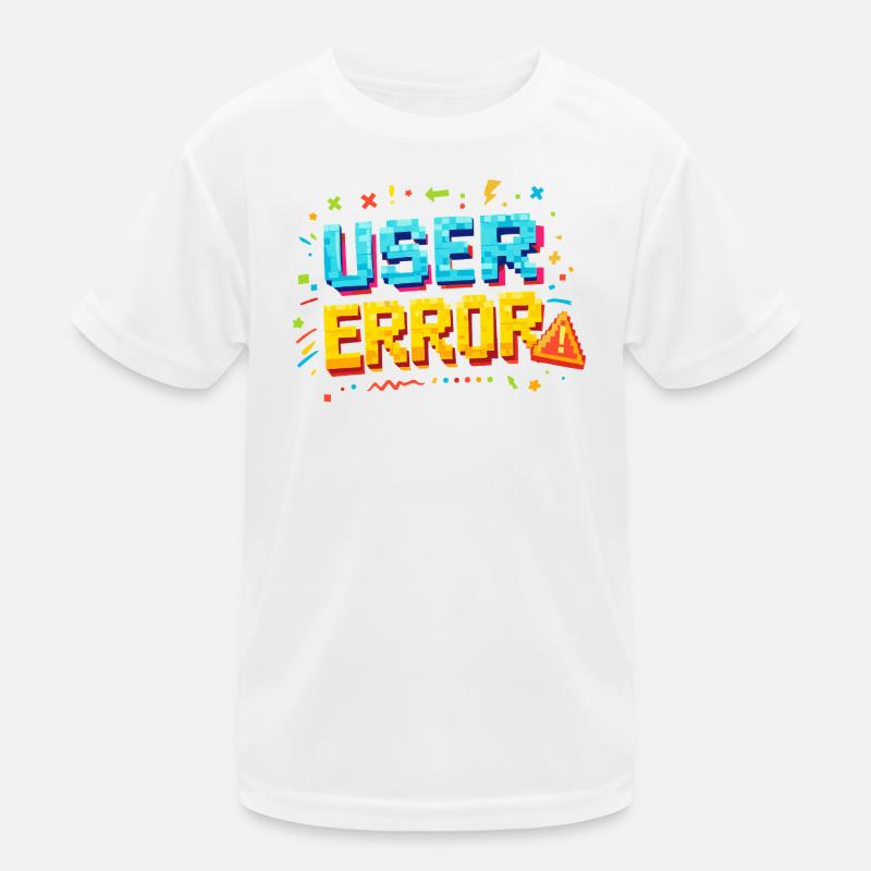 User Fehler Pixelkunst Kinder Funktions-T-Shirt
