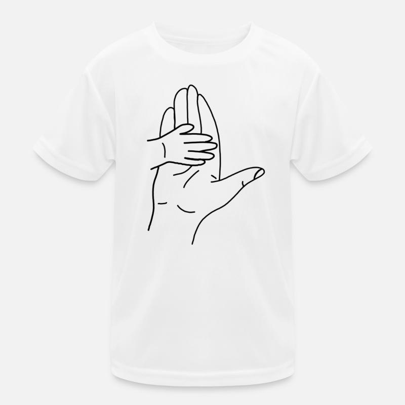 Silhouette de la main dans l’étreinte T-shirt sport Enfant