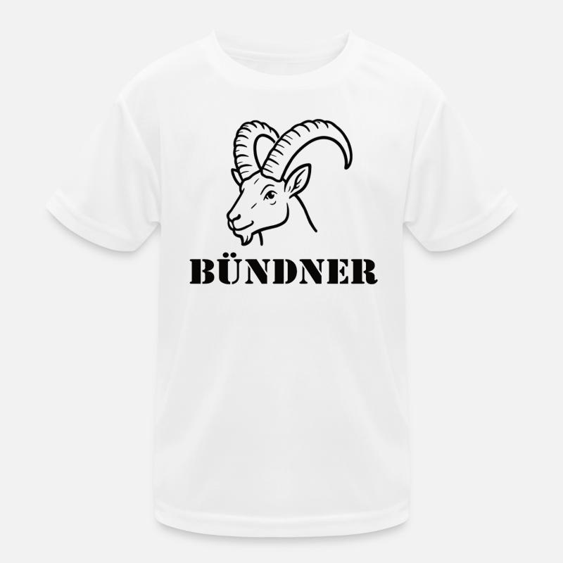 Grisons Alpine Bock T-shirt sport Enfant