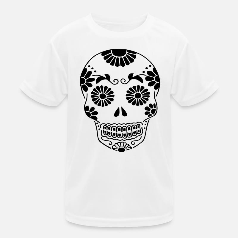 Schädel Kinder Funktions-T-Shirt