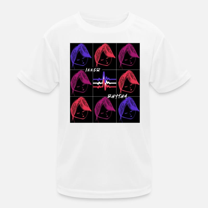 Inner Rhythm – Lebendiges minimalistisches Design Kinder Funktions-T-Shirt