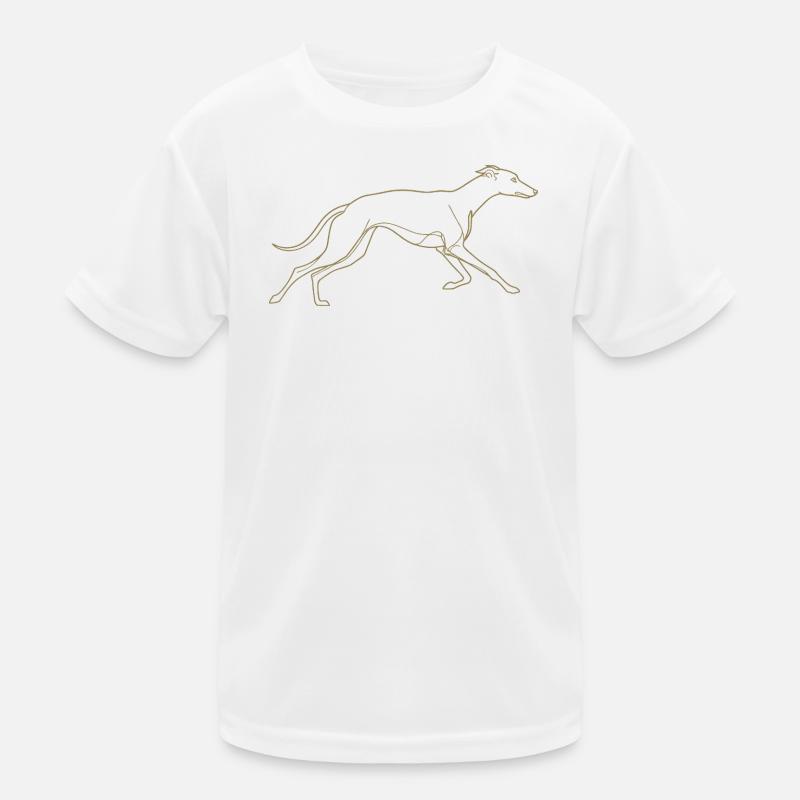 Silhouette minimaliste de lévriers T-shirt sport Enfant