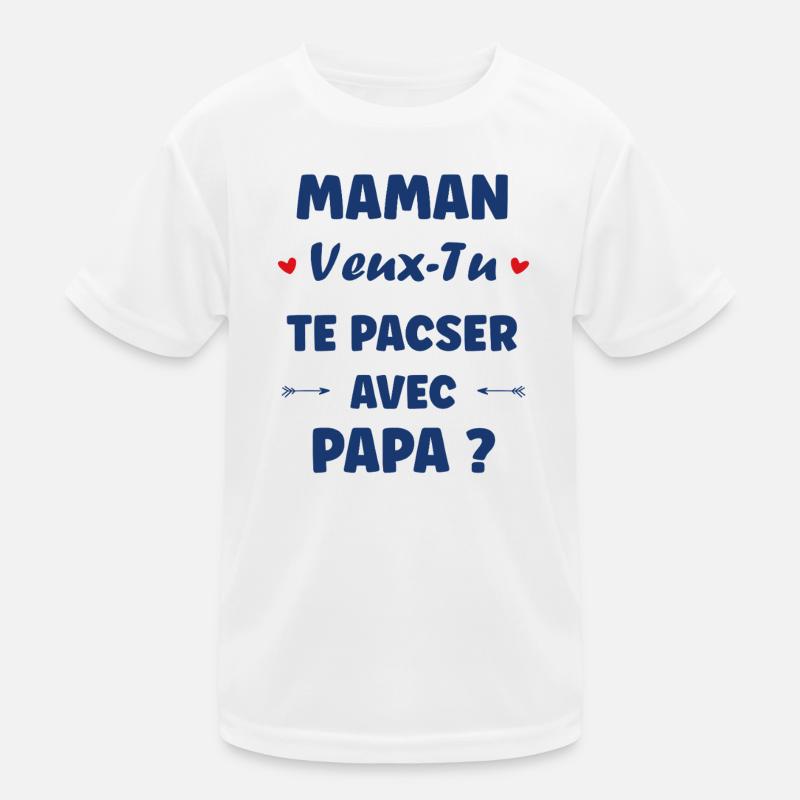 Mama, willst du eine eingetragene Lebenspartnerschaft mit Papa eingehen? Kinder Funktions-T-Shirt