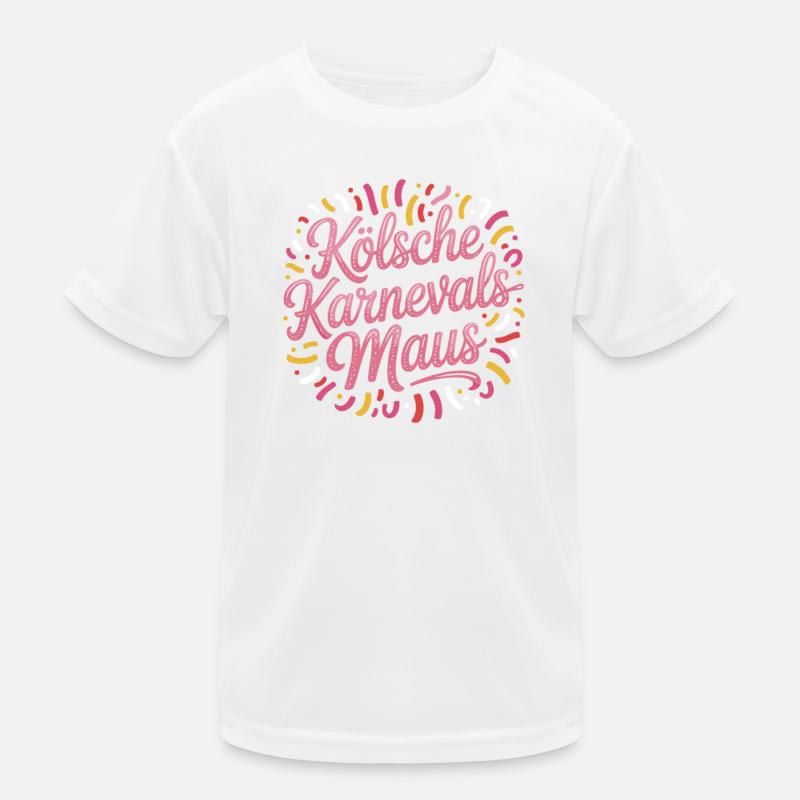 Kölsche Karnevalsmaus Karneval Köln Kölner Maus Kinder Funktions-T-Shirt