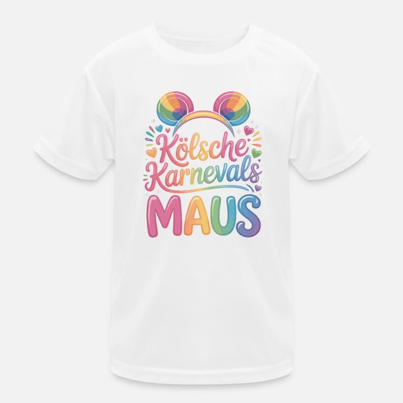 Kölsche Karnevalsmaus Karneval Köln Kölner Maus Kinder Funktions-T-Shirt