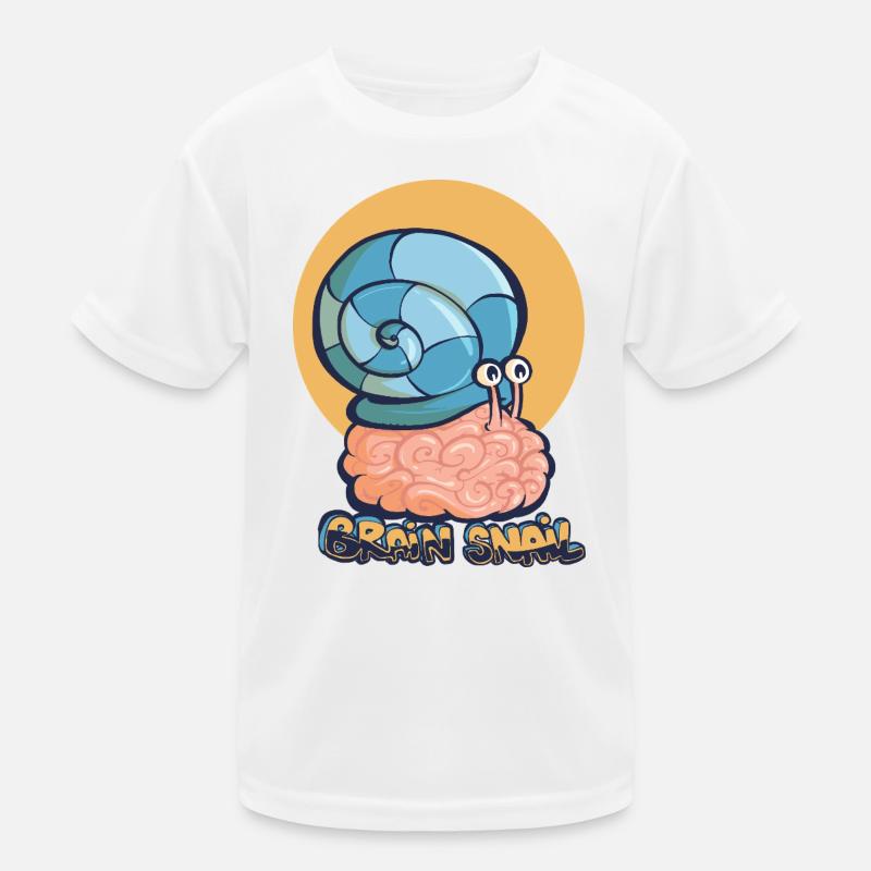 Cerveau escargot T-shirt sport Enfant