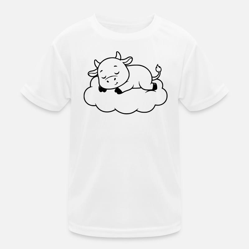 Nuage de Vache endormi Bébé de rêve T-shirt sport Enfant
