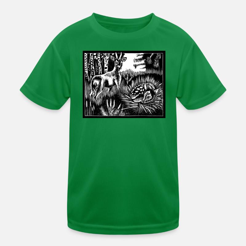Alfabeest roe deer Kids Functional T-Shirt