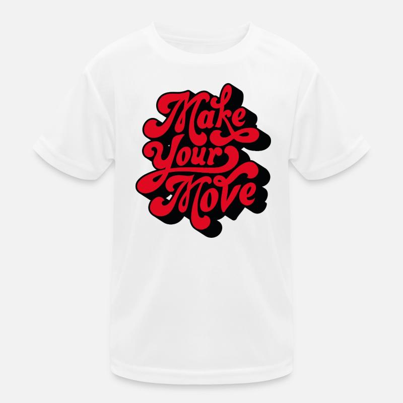 Make Your Love Retro Script Kinder Funktions-T-Shirt