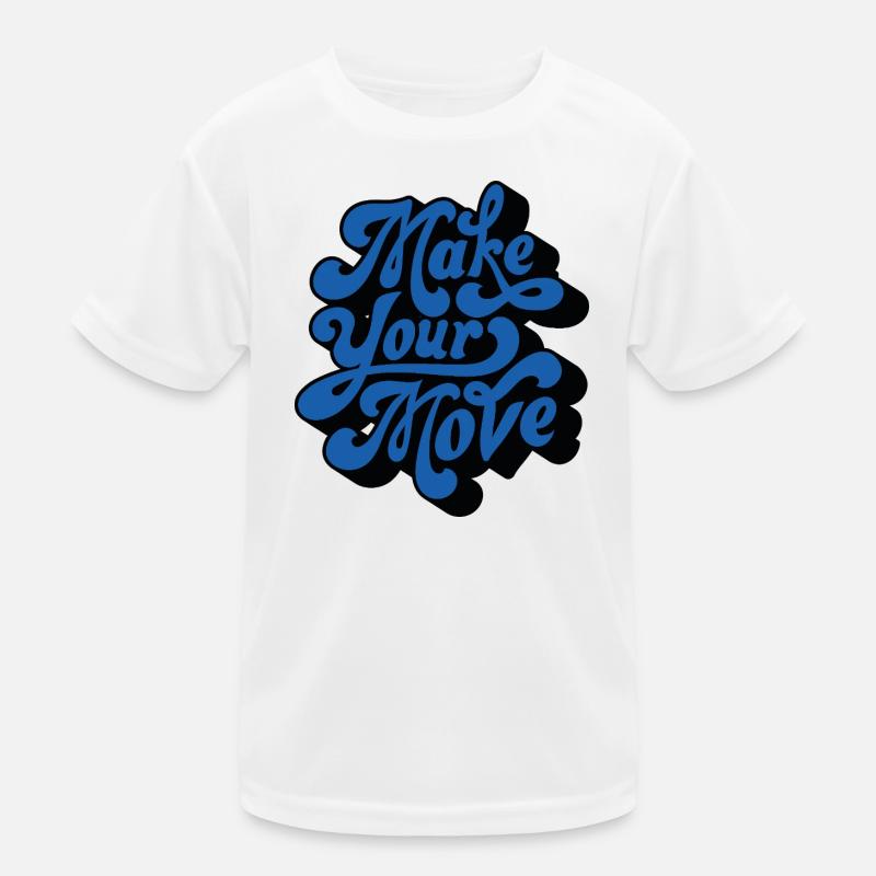 Make Your Move – Retro Style Kids Functional T-Shirt