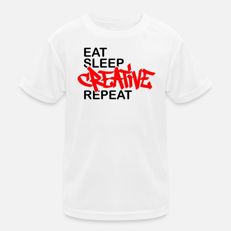 Mange, dors, Répète Créatif T-shirt sport Enfant