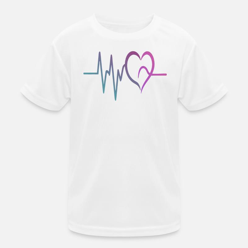 Gradienten-EKG Herz Kinder Funktions-T-Shirt