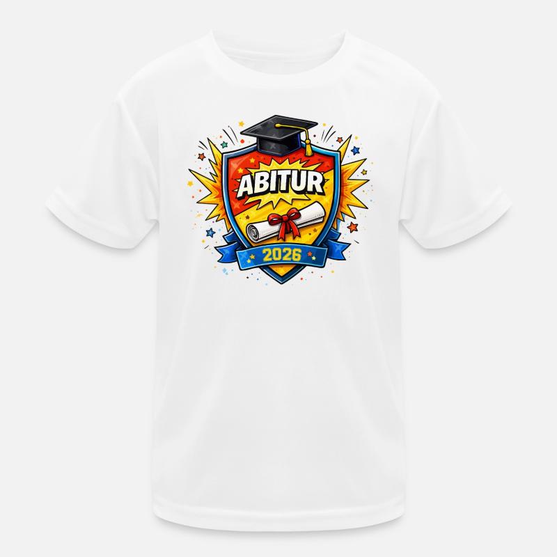 Abitur 2026 Schild – Abschlusslogo Kinder Funktions-T-Shirt