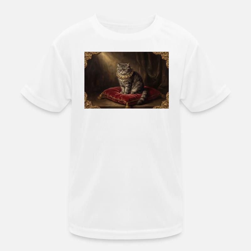 Pose du chat royal dans un cadre baroque T-shirt sport Enfant