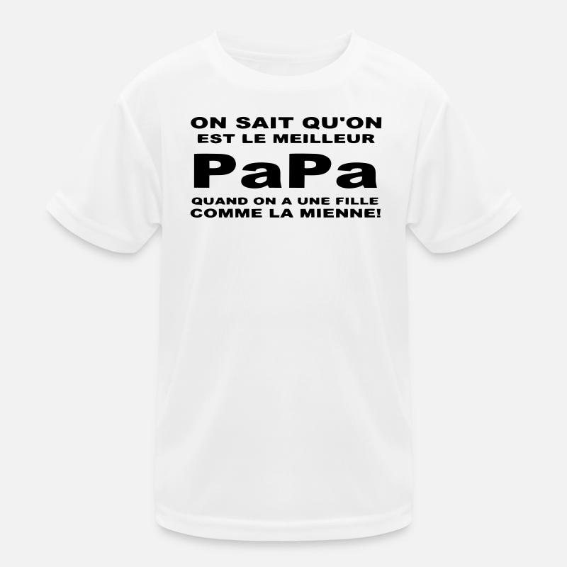 Meilleur papa T-shirt sport Enfant