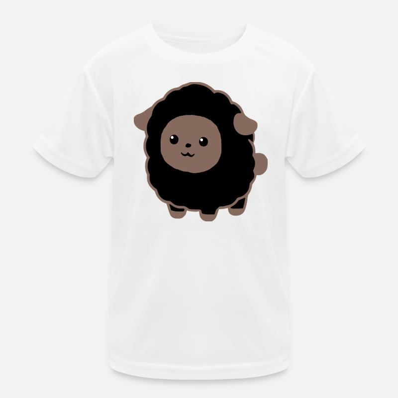 schwarzes Schaf Kinder Funktions-T-Shirt