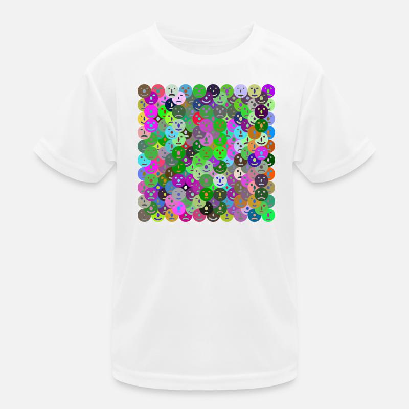 Gesichter Collage Kinder Funktions-T-Shirt