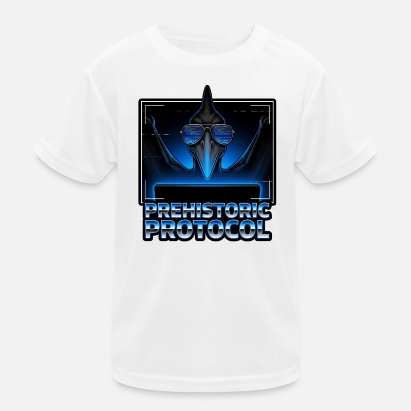 Vorzeitliches Protokoll Neon Kinder Funktions-T-Shirt