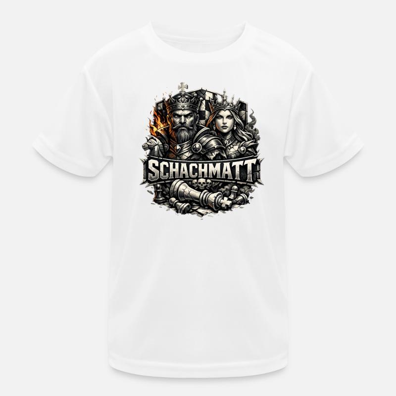 Königskampf im Schachreich Kinder Funktions-T-Shirt
