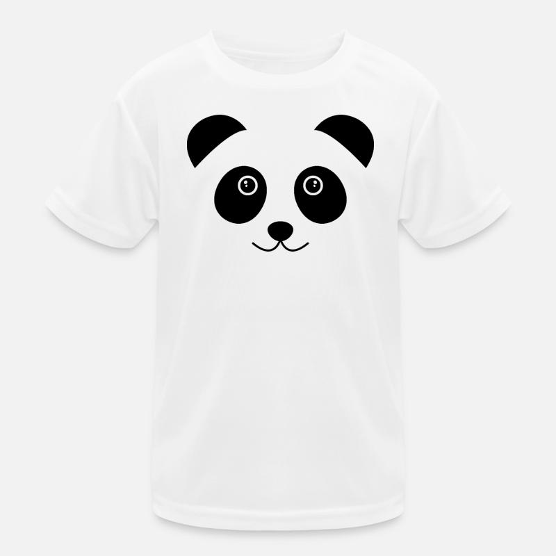 Panda-Gesicht Kinder Funktions-T-Shirt
