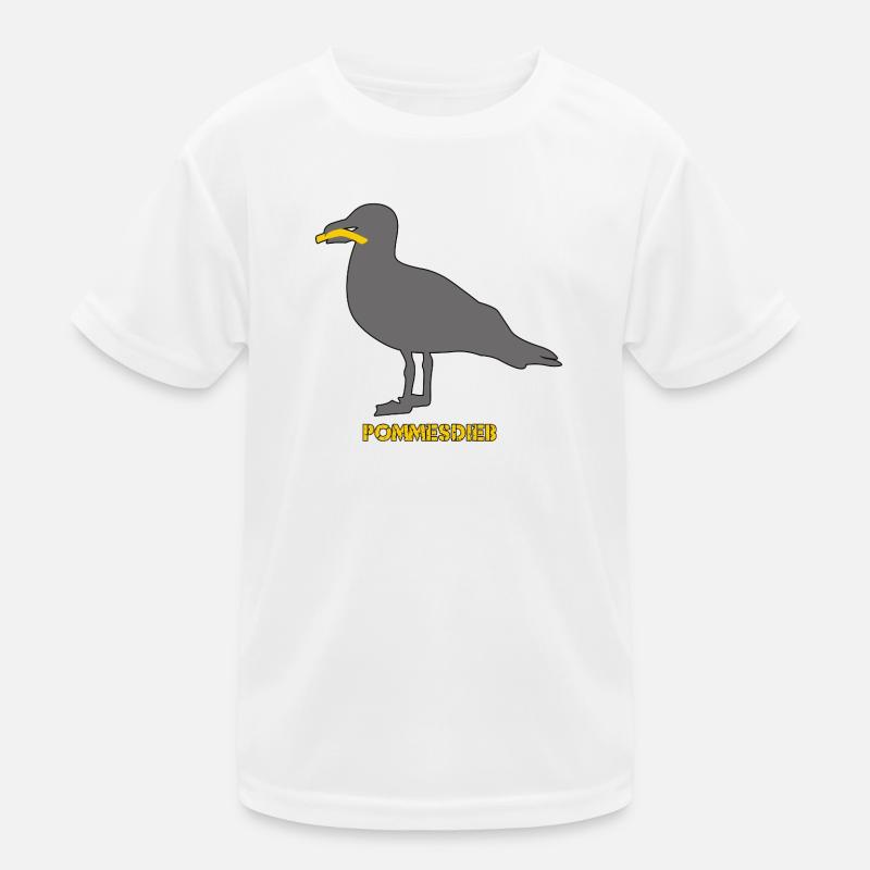 Frites Mouette Voleuse - Gris T-shirt sport Enfant
