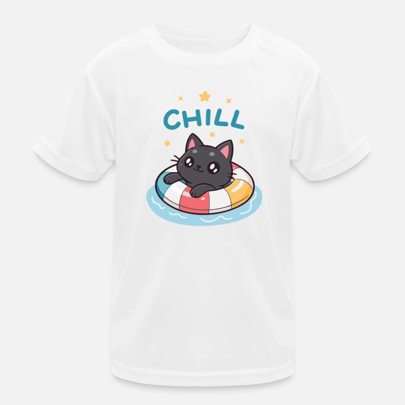 Chat Flottant Chill Bouée T-shirt sport Enfant