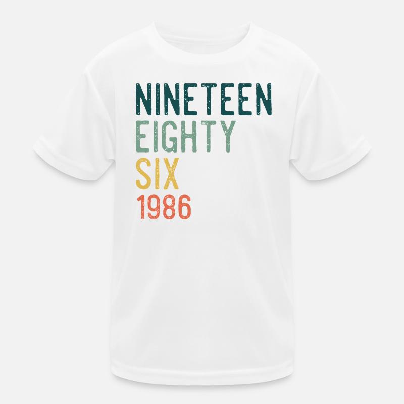 Nineteen Eighty-Six Retro Kids Functional T-Shirt