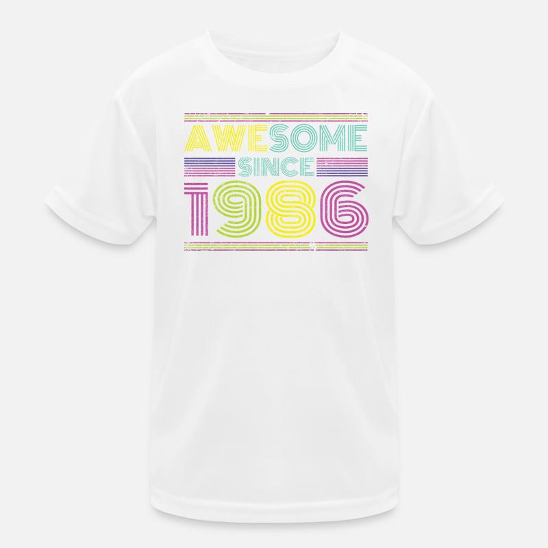 Neon Retro Anniversaire 1996 T-shirt sport Enfant
