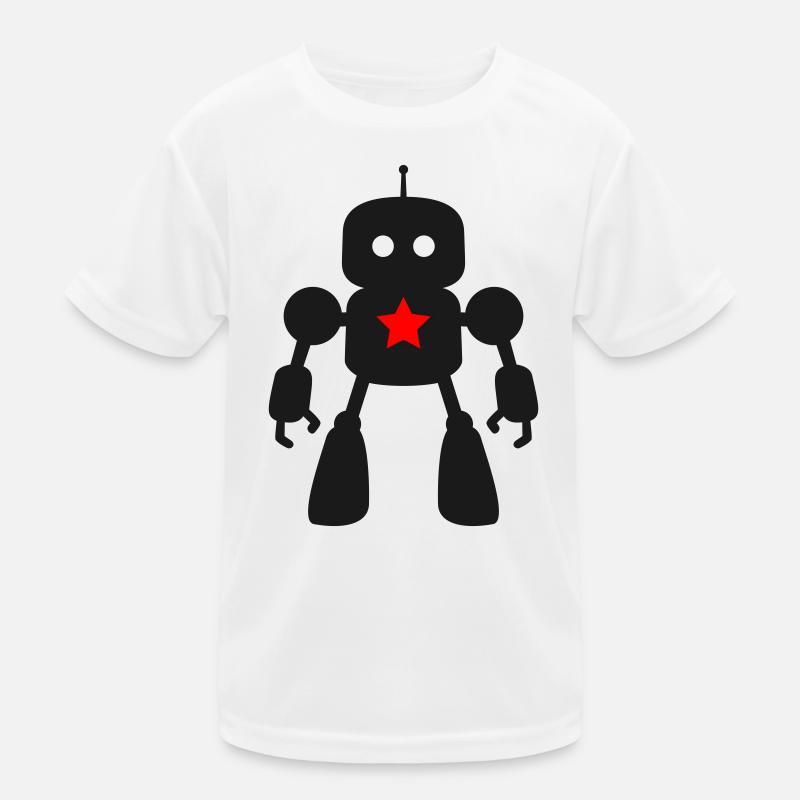 Robot avec Star AI Science-Fi Nerd T-shirt sport Enfant