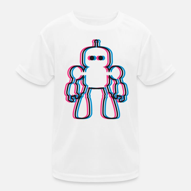 Robot 3D Effect IA Science-Fi T-shirt sport Enfant