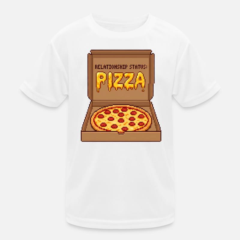 Pizza Statut Relationnel - Cadeau Anti-Valentin T-shirt sport Enfant
