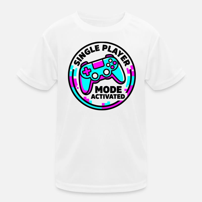 Mode solo Gamer activé T-shirt sport Enfant