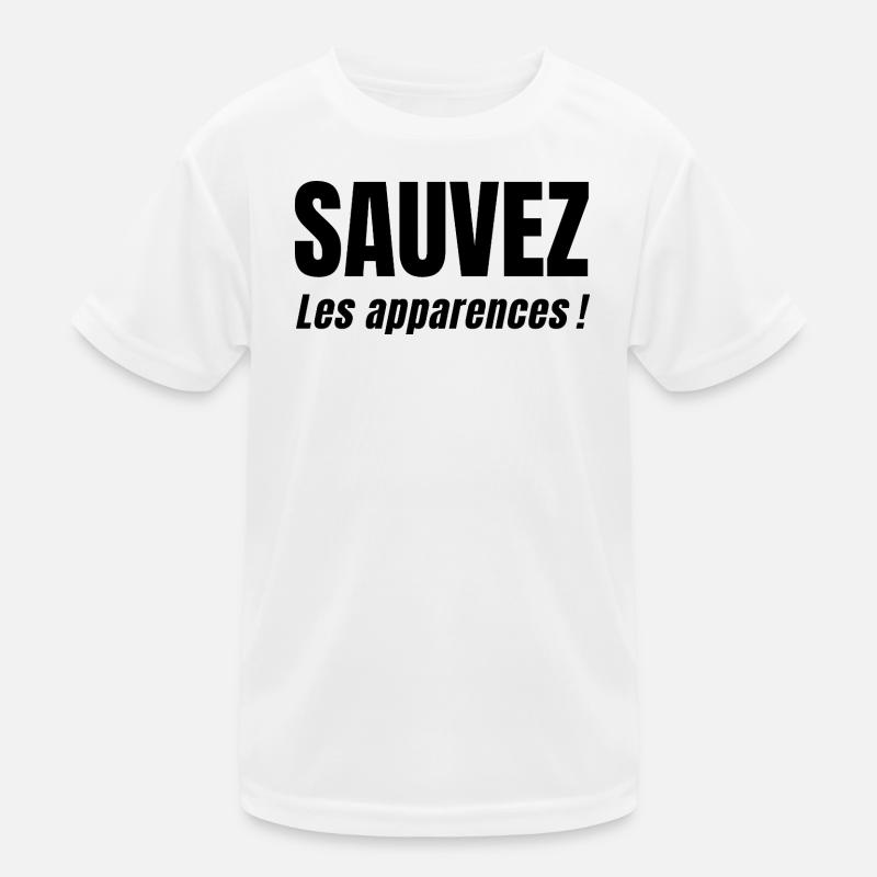 SAVE APPEARANCES! - Kids Functional T-Shirt - white