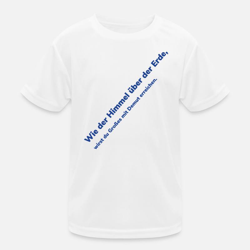 Texte diagonal Heaven Over Earth T-shirt sport Enfant