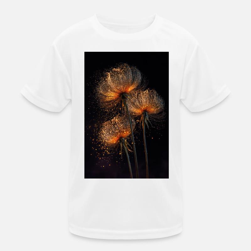 Vergoldeter Löwenzahnflug Kinder Funktions-T-Shirt