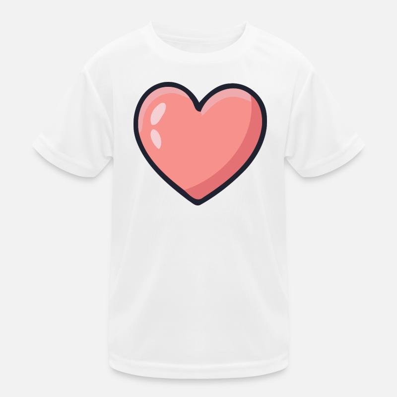 Cœur Rosé Graphique T-shirt sport Enfant